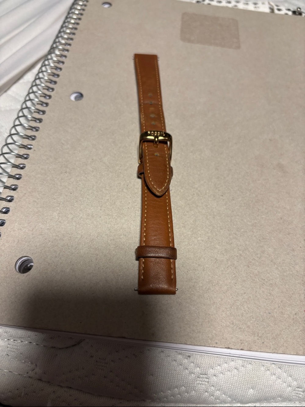 Fossil Leather Watch Strap - Tan